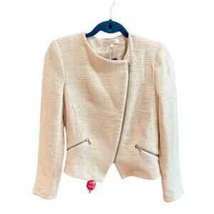 NEW LoveShackFancy Cropped Tweed Jacket, Sz Women's Small (EE)